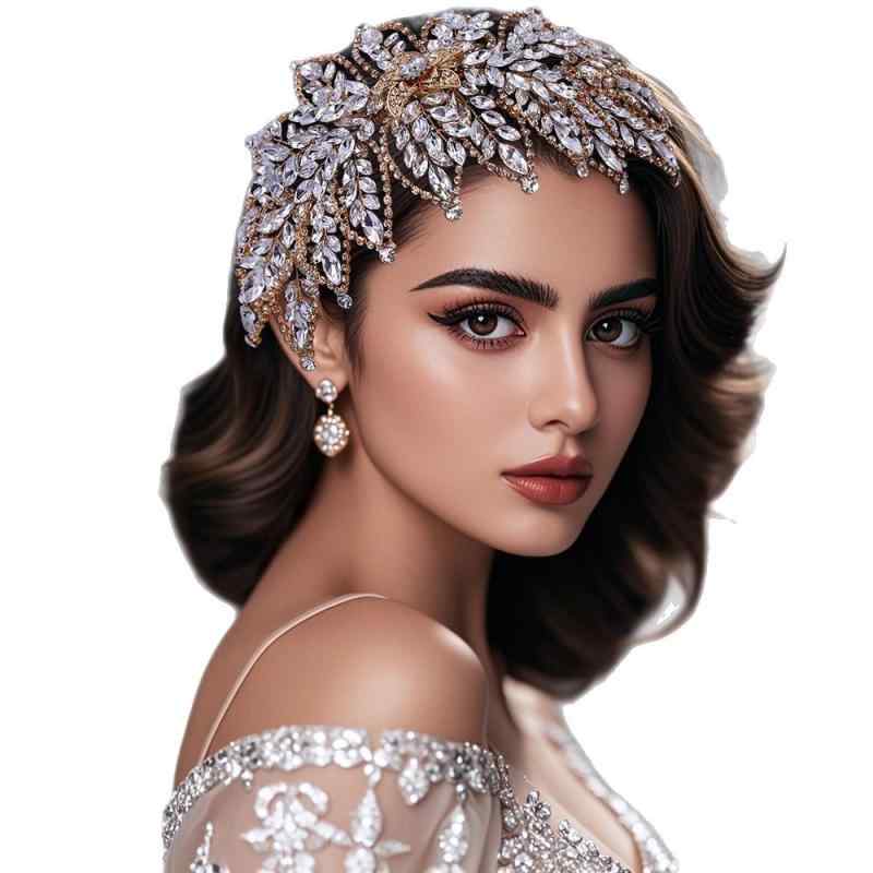 ヘアアクセサリー レディース ブライダル ウェディング 髪飾り ヘッドドレス シルバー 銀色 手作り ラ..