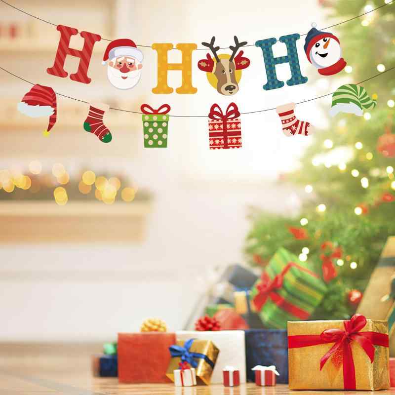 クリスマス パーティー フラッグ ガーランド クリスマス帽子 サンタクロース セット デコレーション 飾..