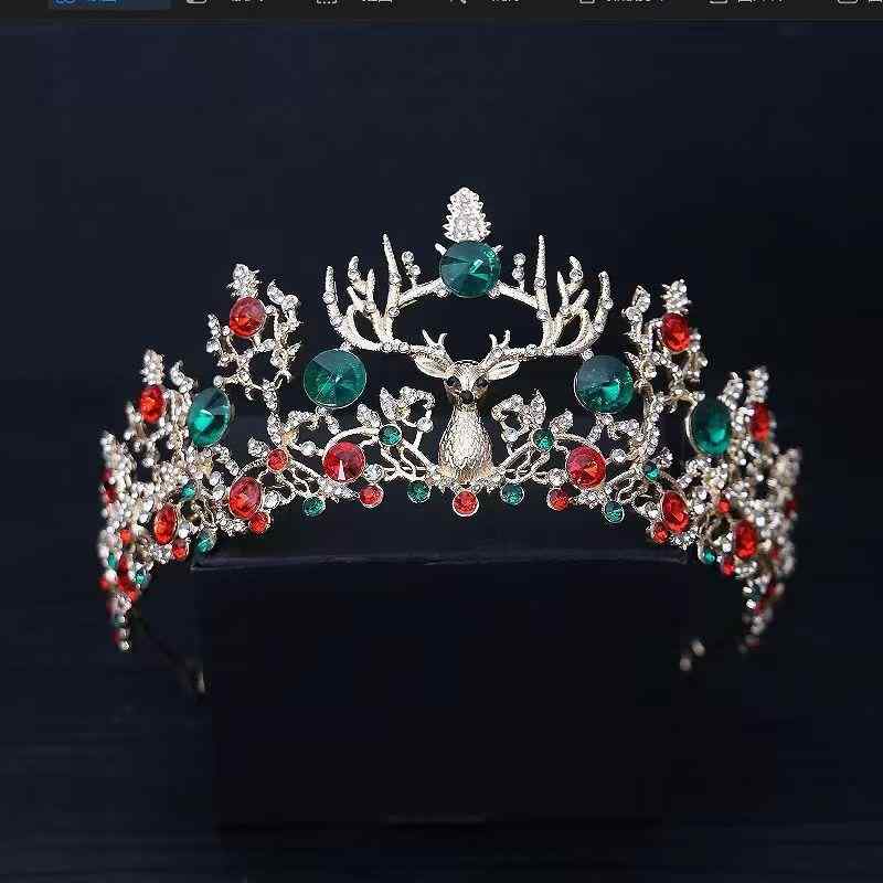 ヘアアクセサリー レディース クリスマス ティアラ 鹿の角 キラキラ 髪飾り パーティー ドレス 和装 豪華 結婚式 ウエディング ブライダル 発表会 舞台 ゴ...