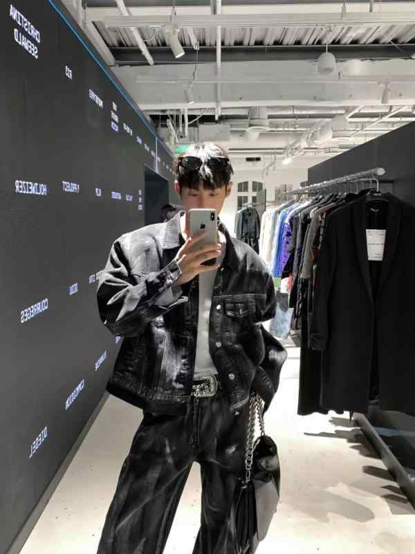 デニム メンズ セットアップ 男性用 ペイント Gジャン ジーンズ 上下セット デニムジャケット ジーパン カジュアル ストリート スタイル