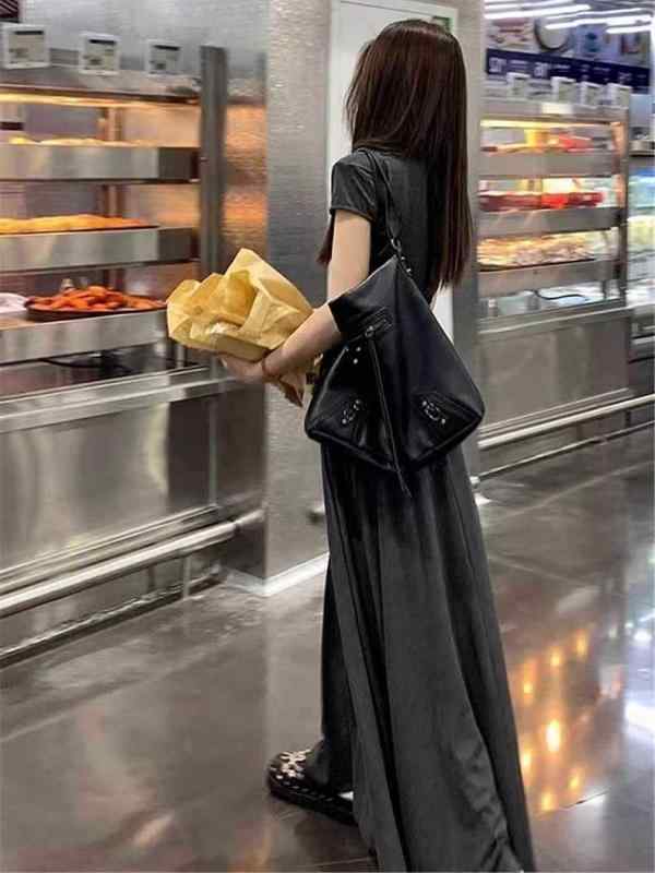 セットアップ レディース 半袖Tシャツ 高腰スカート グレー 上下セット リラックス ゆったり かわいい ..