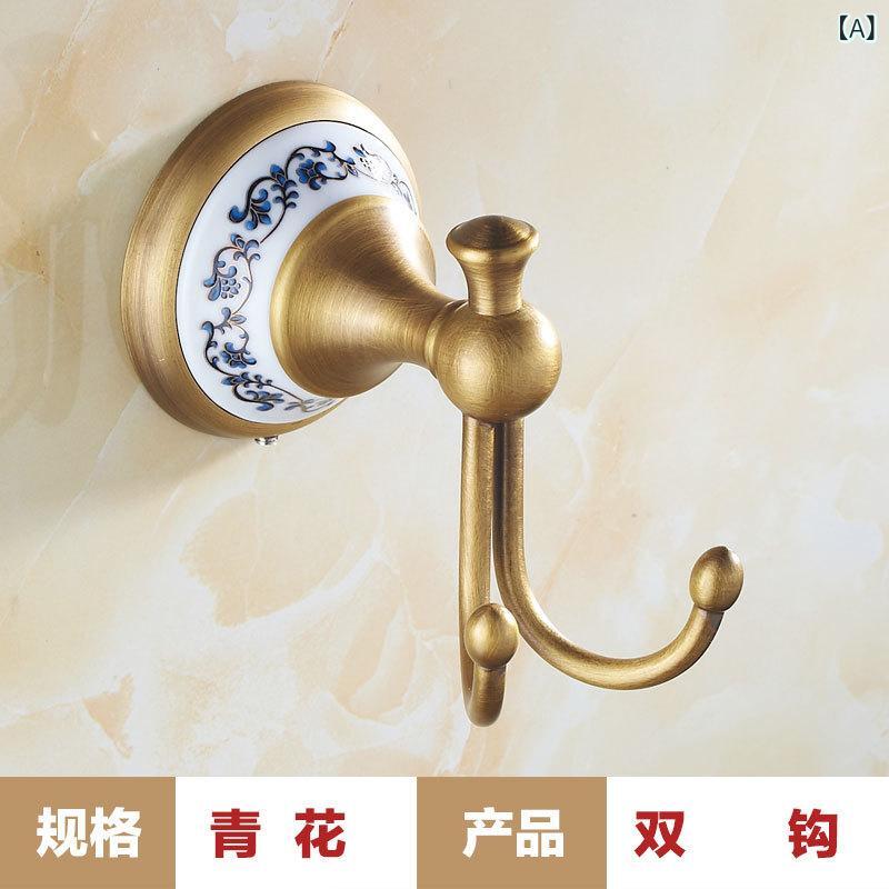 浴室 ラック アンティーク調 バスルーム 収納 セット タオル掛け タオルバー 石鹸置き コップ立て トイ..