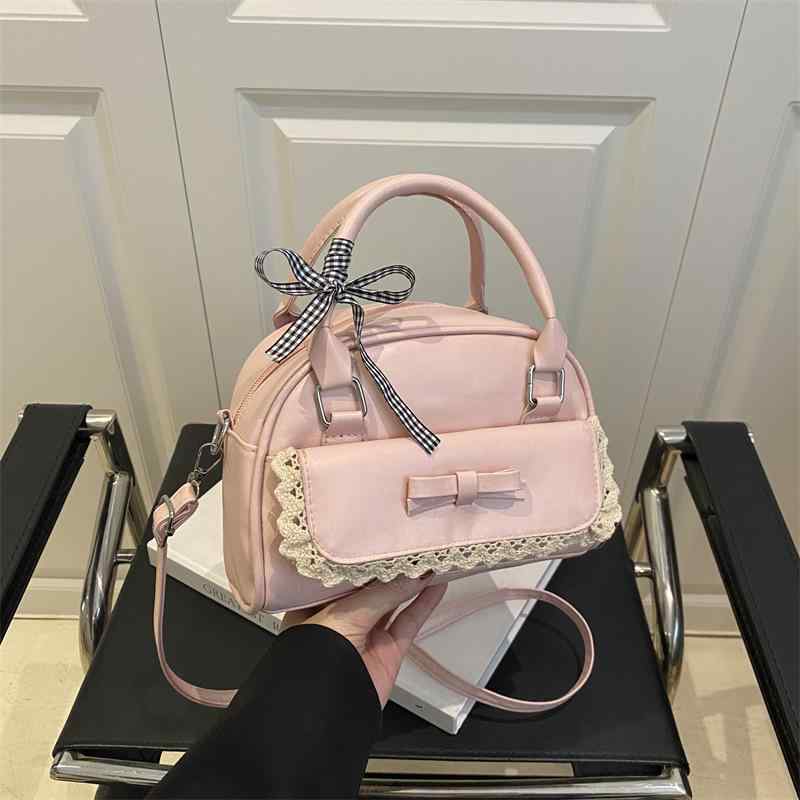 バッグ レディース 鞄 ショルダーバッグ 斜めがけ カジュアル かわいい 無地 レザー調 ブラック ピンク..