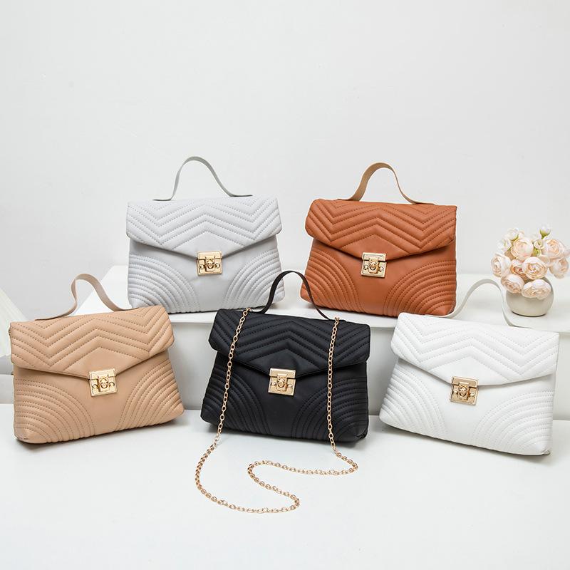 ハンドバッグ レディース 小さめ ショルダーバッグ ミニバッグ 鞄 ウェーブステッチ PUレザー スマホシ..