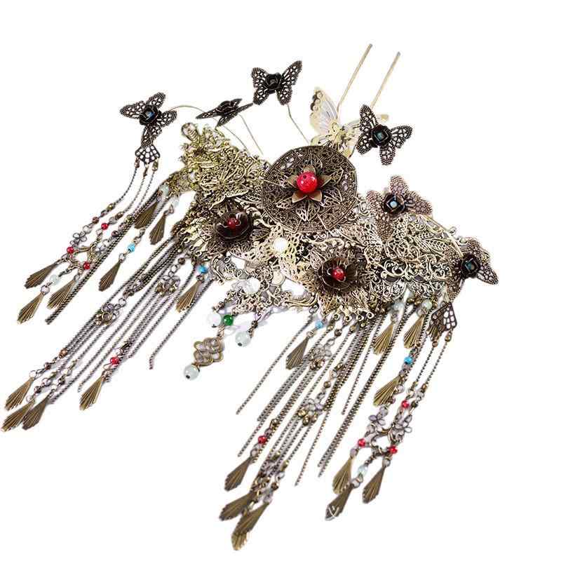 ヘアアクセサリー 花嫁 和装 髪飾り 鳳凰 かんざし 簪 結婚式 ウエディング 披露宴 ブライダル 古典的 ..