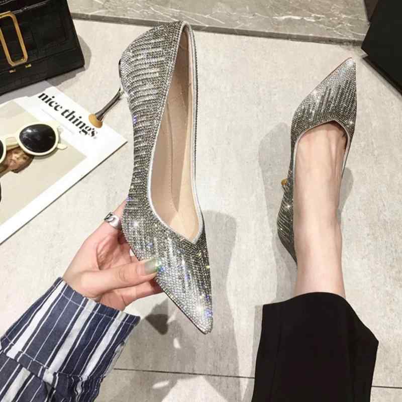 ウェディングシューズ レディース ブライダルシューズ ポインテッドトゥ ハイヒール ピンヒール グリッ..