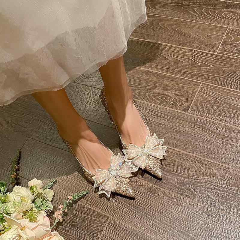 ウェディングシューズ 大きいサイズ レディース シルバー パンプス 8cmヒール 9cmヒール ラメ グリッタ..