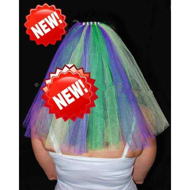 ウェディング ベール 結婚式 ブライダル ショール ストール カラフル ヘッドドレス ヘアアクセサリー レトロ 秋 冬(x2)