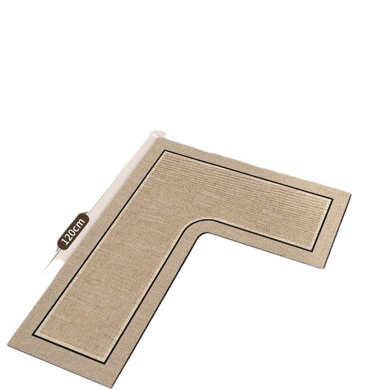 キッチンマット L字型 珪藻土 吸水マット 防滑 防汚 カット可能 洗える 耐油 汚れにくい フロアマット 80×120×45cm 80×150×45cm 100×120×45cm 100×150×45cm(x2)