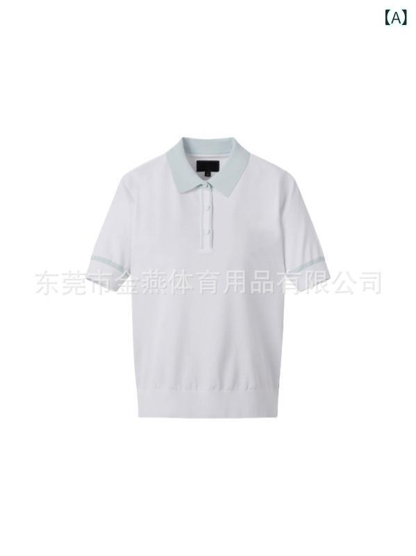 ゴルフ レディース 半袖 Tシャツ 吸湿速乾 接触冷感 スポーツウェア ポロシャツ ゴルフウェア カジュアル 竹繊維 ポリエステル ホワイト ブラック 春夏 秋冬