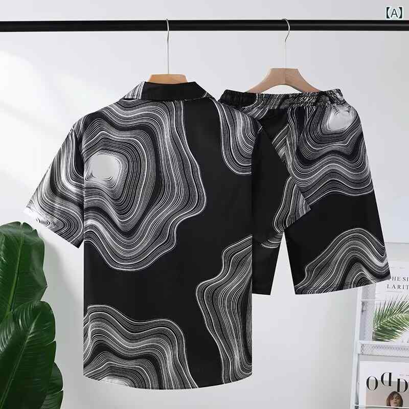 メンズ 運動服 セットアップ 夏 短袖 Tシャツ トップス バスケットボール ジャージ 半ズボン ショーツ 2点セット 軽量 薄手 涼しい ポリエステル 100% 化繊 混紡 黒 白 カジュアル 普段使い スポーツ アクティブ 青春 流行 18-24歳