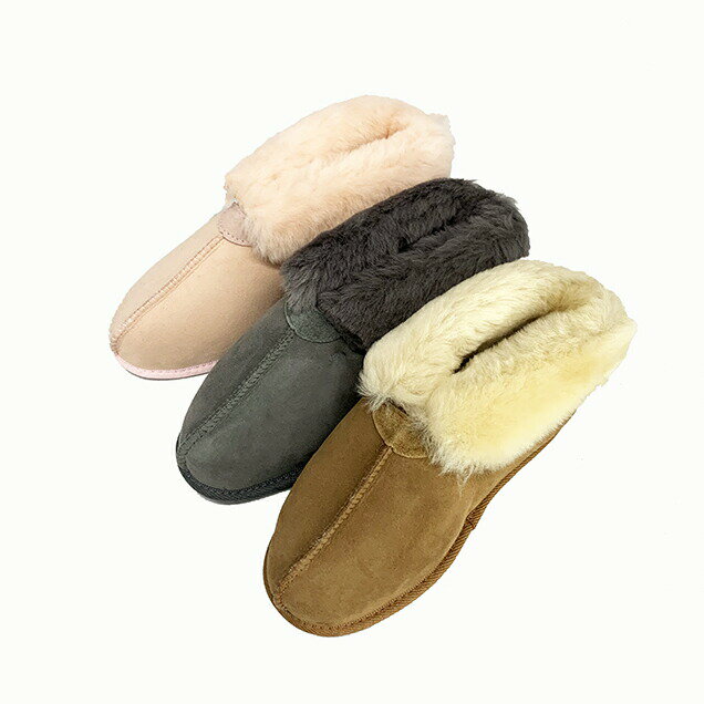 100%オーストラリアンメイドムートンスリッパブーツタイプチェストナットMandicShoes社製/S~LLサイズ