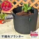 ガーデニングと防災用品のFORESIAで買える「【15%OFF&P3倍】不織布プランター 2ガロン 2~5枚入り 7号 6L 黒 プランター フェルトプランター 植木鉢 6リットル 丸 軽量 軽い 園芸 壁掛け 野菜 初心者 おしゃれ 屋外 室内 玄関 ベランダ ガーデニング」の画像です。価格は1,260円になります。