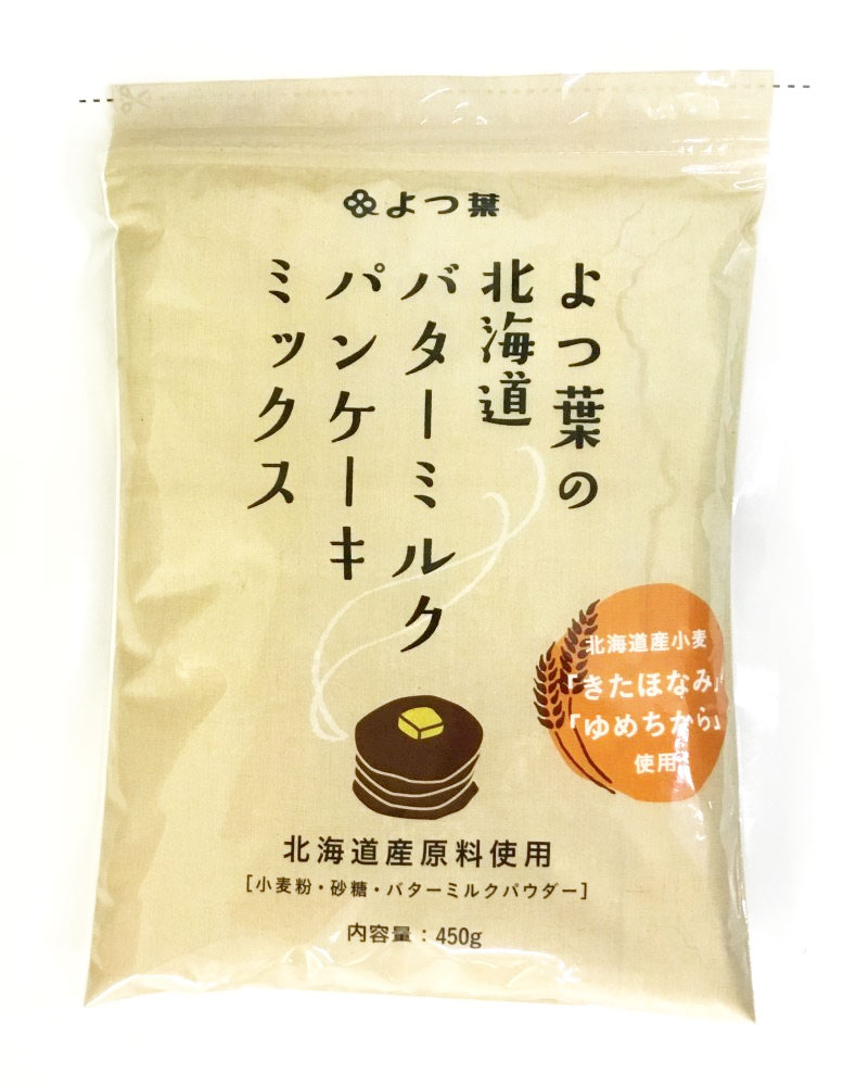 内容量 450g×6 保存方法 常温保存可能 （高温多湿をさけて保存してください） 原材料 小麦粉(北海道産)、砂糖(北海道産)、バターミルクパウダー(北海道産)、食塩、ベーキングパウダー 販売者 よつ葉乳業株式会社 賞味期限 製造後300日▼▼▼パンケーキとご一緒にいかがですか？▼▼▼ サクラ印メープルシロップ150g×2本 ストロベリージャム糖分60%袋詰め よつ葉バター塩分50％カット150g×10個