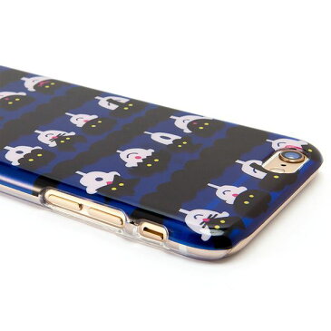 iPhone6 6s 対応 スマホケース カバー アイフォンケース AIUEO クリアケース (IPT-05) : animal mask BL×BK