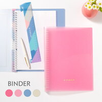 ルーズリーフ B5 バインダー かわいい おしゃれ ファイル 定規付き 方眼 スタディプランナー STUDY PLANNER &studium (gab)