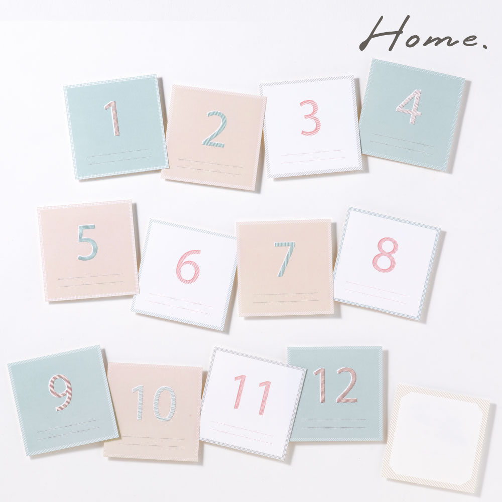 Home バインダーアルバム ナンバー＆ログカードセット 数字 デコレーション ましかく アルバム ましかくカード 2201_home home2 l-gbdc homelc_m（l-ghcn）