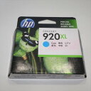 【訳あり新品】HP 920XL 純正 インクカートリッジ シアン CD972AA