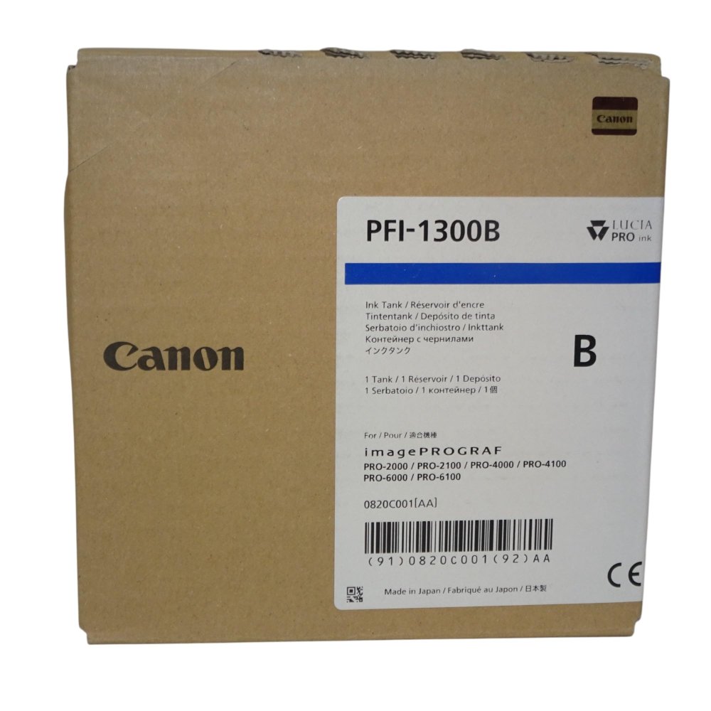 【訳あり 新品 純正】canon キヤノン 大判プリンタ インクタンク PFI-1300B ブルー 330ml