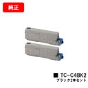 OKI C542dnw/MC573dnw用トナーカートリッジ TC-C4BK2 ブラックお買い得2本セット【純正品】【翌営業日出荷】【送料無料】【SALE】