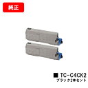 OKI C712dnw用トナーカートリッジ TC-C4CK2 ブラックお買い得2本セット【純正品】【翌営業日出荷】【送料無料】【ポイント10倍】【SALE】