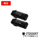ゼロックス DocuPrint CP500d用トナーカートリッジ CT203057 ブラックお買い得2本セット【純正品】【翌営業日出荷】【送料無料】【ポイント1...