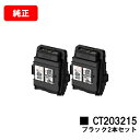 ゼロックス DocuPrint C2550d/ApeosPrint C3060S用トナーカートリッジ CT203215 ブラックお買い得2本セット【純正品】【翌...