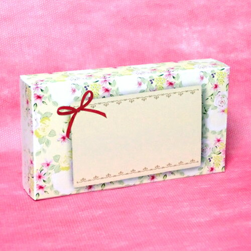 ラッピング ラッピング用品 プチギフト 【ラッピングボックス/ガーリー(小花ホワイト)】 プチギフト ギフト プレゼント 誕生日 バレンタイン 手作り お菓子 ...
