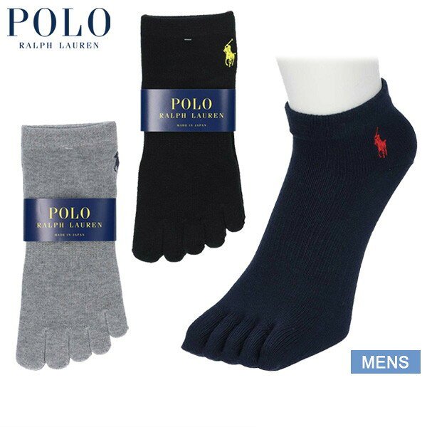 【30％OFF SALE】ポロ ラルフ ローレン POLO RALPH LAUREN 日本正規品 メンズ ソックス 5本指ソックス ショート丈ソックス 綿混素材 ワンポイント刺繍 ゴルフ