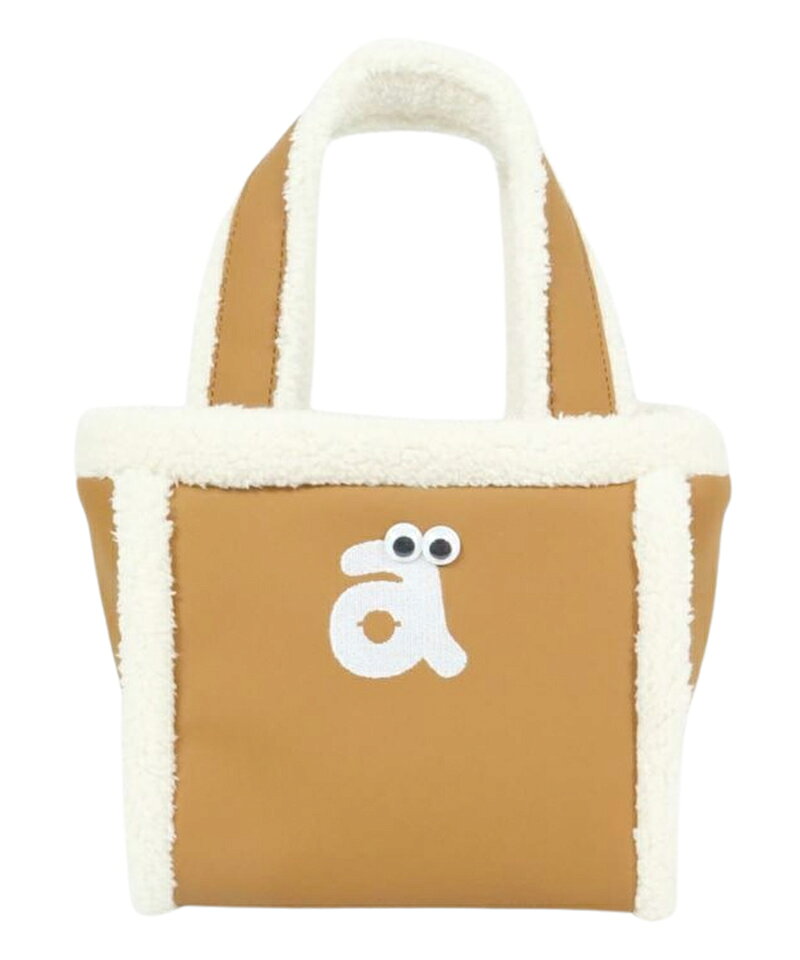 T-on Golf Wearの【50％OFF SALE】アルチビオ archivio レディース カートバッグ カートポーチ ラウンドポーチ ミニバッグ ボアパイピングデザイン ロゴ刺繍 スクエア型 レザー調素材 ゴルフ 【送料無料】｜アングル2