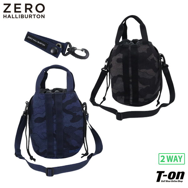 【安心の正規品5年保証】ゼロハリバートン ゴルフ ZERO HALLIBURTON GOLF メンズ レディース カートバッグ カートポーチ ショルダーバッグにもなる 2WAY仕様 巾着型 コーデュラシリーズ カモフラ柄【送料無料】ゴルフ