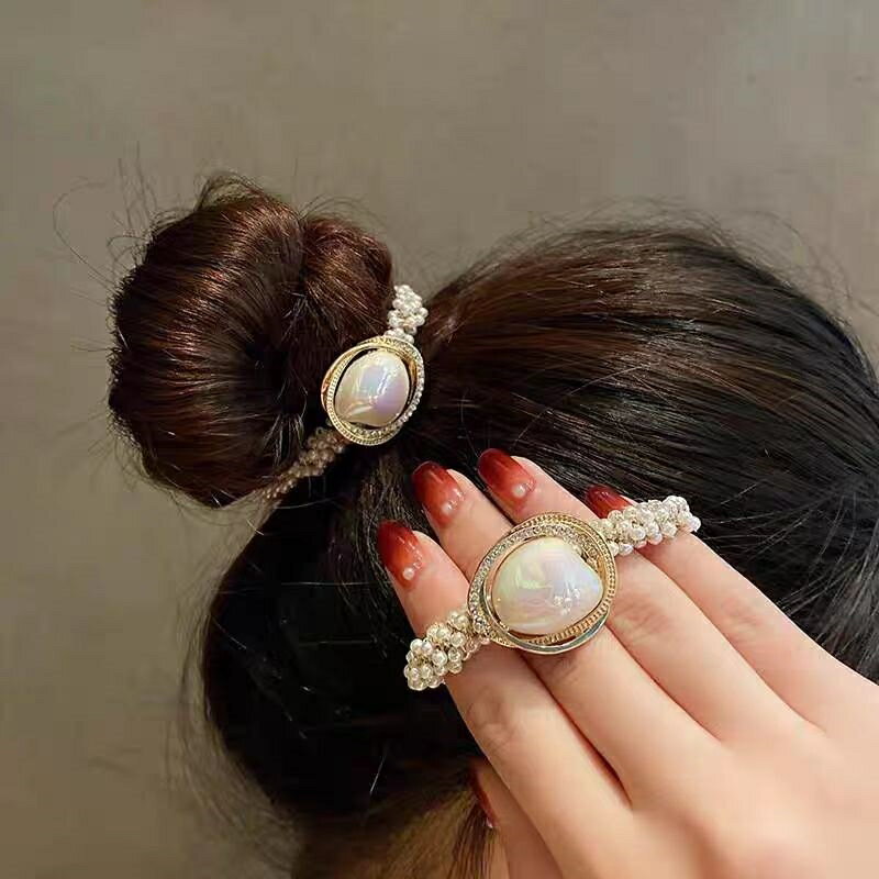ヘアゴム ヘアシュシュ パール ヘアアクセサリー レディース ガールズ 髪飾り シンプル まとめ髪 ヘアアレンジ 女性 オフィス 韓国アクセサリー 大人 シンプル 可愛い カジュアル デイリー パーティー
