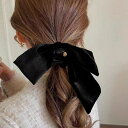 ベロアリボン シュシュ ベロア リボン 付き 高級 ヘアアクセ ゴム ベロアリボン ヘアゴム ヘアアクセサリー ベルベット 可愛い まとめ髪 ヘアアレンジ 秋 冬 高見え 卒業式 入園式 入学式