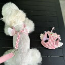【よりどり2着で300円OFF/よりどり3着で500円OFF】犬 ハーネス リード 2点セット 小型犬 中型犬 猫 おしゃれ かわいい 脱げない メッシュ チワ...
