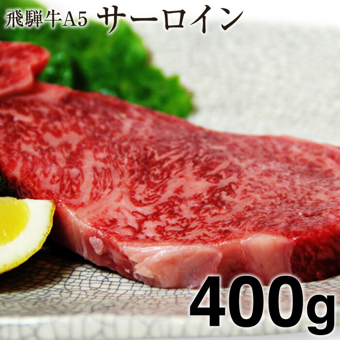 やきにく豚海 焼き肉 【送料無料】 飛騨牛 A5等級 サーロインステーキ 岐阜県産 400g