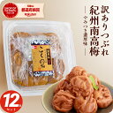 梅干し 訳あり つぶれ 梅 紀州 南高梅 塩分6% 大粒 完熟梅 贅沢 国産 こくの梅 300g×12 パック (3.6kg) セット 【トノハタ公式】 焼き ...