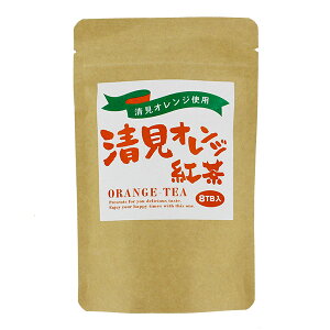 明山茶業 広島県産清美オレンジチップ入り オレンジ紅茶 （2g×8P）