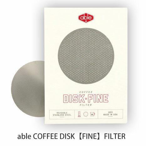 able COFFEE DISK 【FINE】 FILTER エイブル エアロプレス用ステンレスフィルター (ファイン)