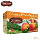 CELESTIAL SEASONINGS セレッシャル カントリーピーチパッション 20TB ローズヒップを中心に、オレンジピール、カモミール、ピーチをブレンドしたハーブティーです。 フルーティーな甘いピーチの香りはホットでもアイスでもお楽しみ頂けます。 商品詳細 原材料名：オレンジ（皮）、ローズヒップ（実）、西洋サンザシ（実）、カモミール（花）、ブラックベリー（葉）、ハイビスカス（花）、桃、香料（大豆を含む）、クエン酸、着色料（パプリカ色素） 内容量：20袋入り（ティーバッグ） 原産国名：アメリカ ブランド：セレッシャル