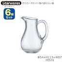 Starwares スターウエアズ ポリカグラス ミニピッチャー 195ml 6個セット SW-619003 ポリカーボネイト製の割れない器