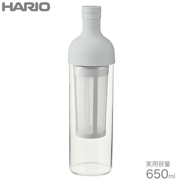 HARIO ハリオ フィルターインコーヒーボトル 650ml ペールグレー FIC-70-PGR