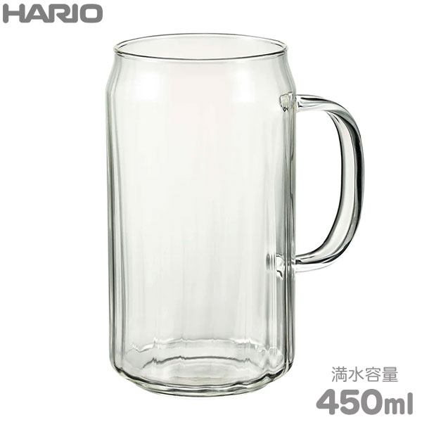 ハリオ ビールグラス HARIO ハリオ 耐熱グラス カン 450ml HGK-450-M