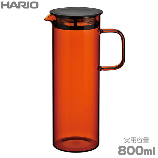 HARIO COLORS コールドブリューピッチャー 800ml アンバー HCB-800-AB 耐熱ガラスのカラーガラスシリーズ
