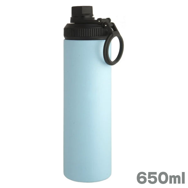 リビング ウェルフ スリムボトル 650ml ブルー ステンレス