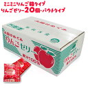 ASフーズ 果汁100%ゼリー りんご味 20個 パウチタイプ ミニチュアBOX入り