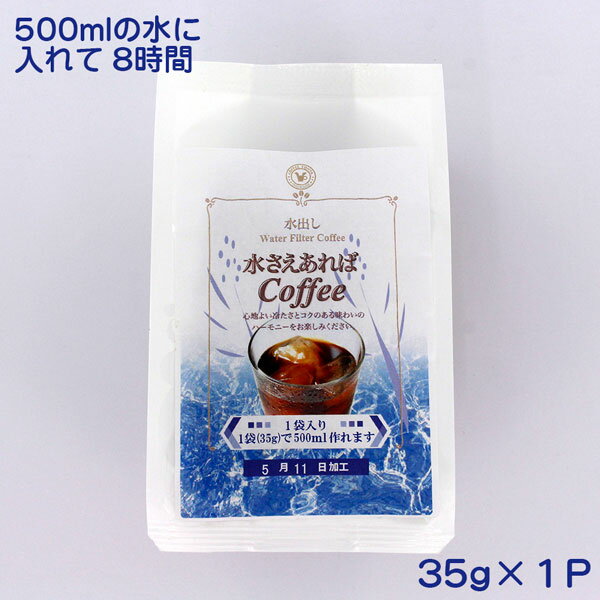 珈琲問屋 水さえコーヒー（35g×1袋）水さえあればアイスコーヒー 【お試し1袋】