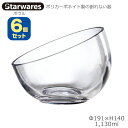 Starwares スターウエアズ ポリカグラス スクエアボウル 1130ml 6個セット SW-509588 ポリカーボネイト製の割れない器