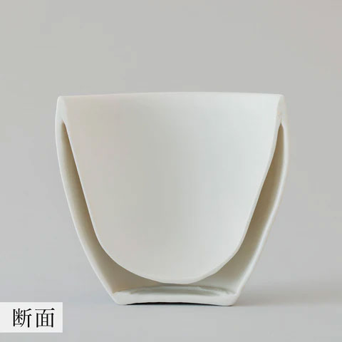 FRESH ROASTER珈琲問屋 楽天市場店の39Arita サンキューアリタ 有田焼ダブルウォールカップ 220ml 青白磁 (白)｜アングル2