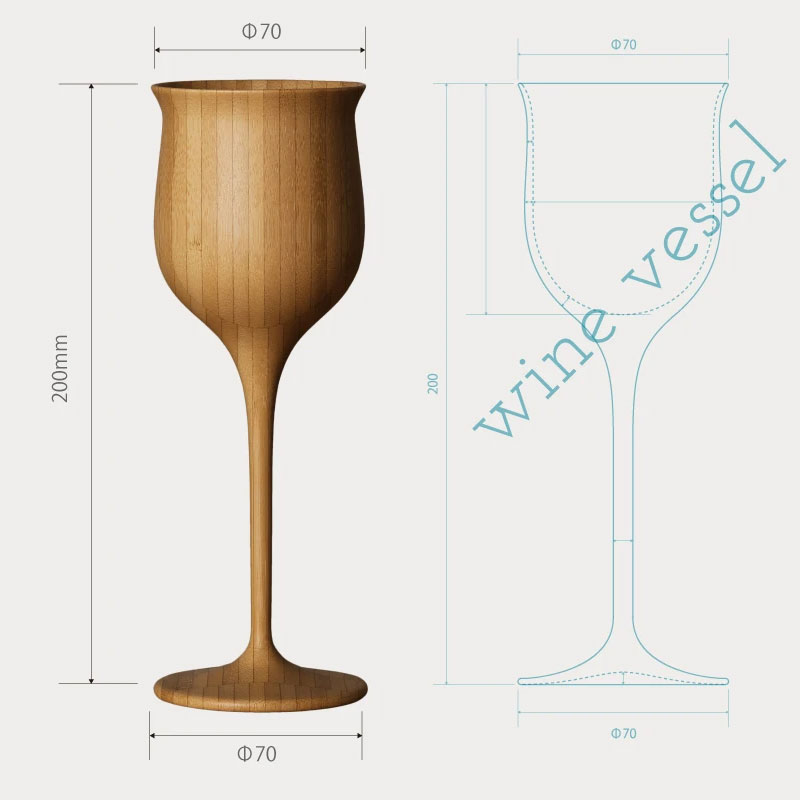 RIVERET リヴェレット ワインベッセル 200ml ブラウン RV-113B