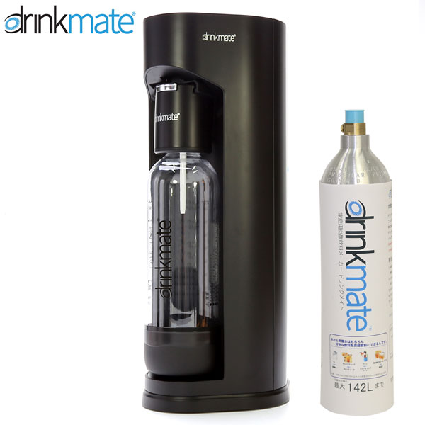 DrinkMate 家庭用炭酸飲料 大容量142L ソーダメーカー ドリンクメイト マグナムグランド マットブラック スターターセット DRM1006 ワインやジュースもOK！ 送料無料